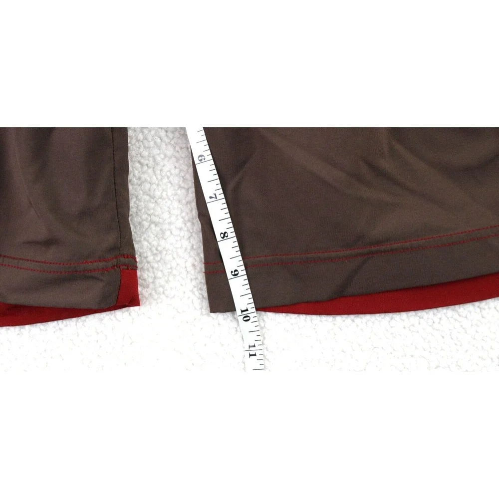 REI Mens‎ Board Shorts Size 34 Brown Red UPF 30+ Polyester Spandex Outdoor